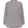 Frau Madrid Skjorte - Coffee Quartz Stripe