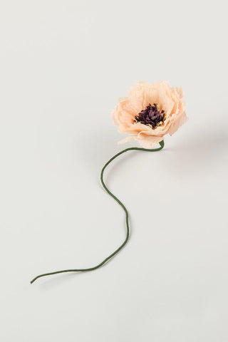 Papir blomster - Farve: Nude - Str. Ø12*H 42 cm