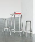 Revolver Bar stol High - Farve: Sky Grey