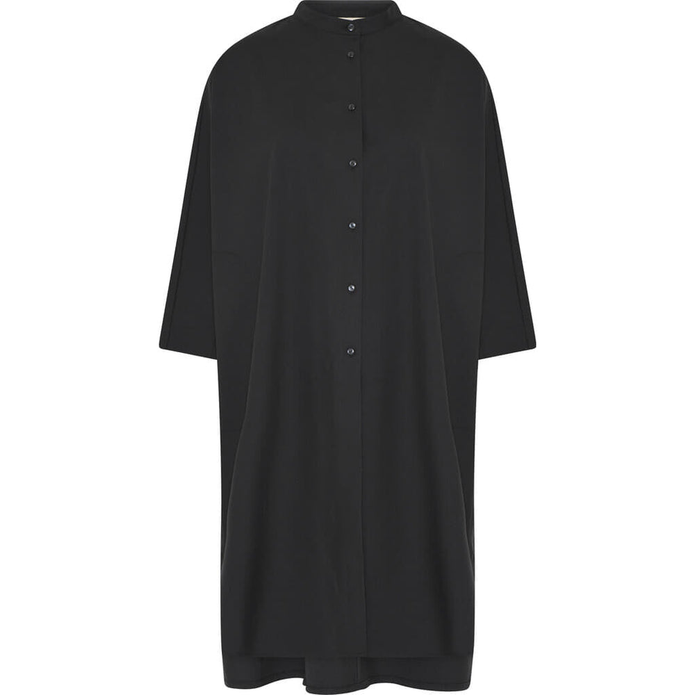 Frau Seoul Elegant Lang Skjorte - One Size - Sort