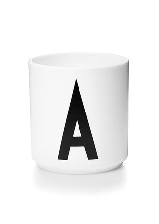 Personlig porcelænskop i Fine Bone China (A-Z)