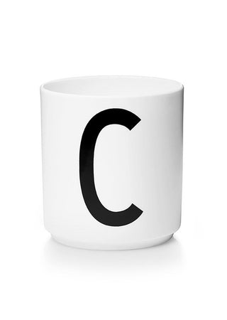 Personlig Melaminskop Hvid (A-Z)