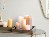 Rustic Stearinlys i farven HONEY  - Dia 7 cm