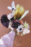 Papir blomster - Farve: Rose - Str. Ø13*H44 cm