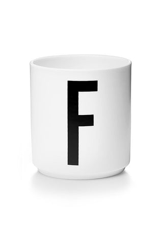 Personlig Melaminskop Hvid (A-Z)