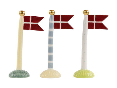 Speedtsberg keramik flag - 3 designs - 9 x 6 x 19 cm