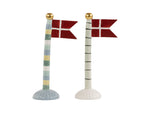Speedtsberg keramik flag - 2 designs - 9 x 6 x 19 cm  - flere farver