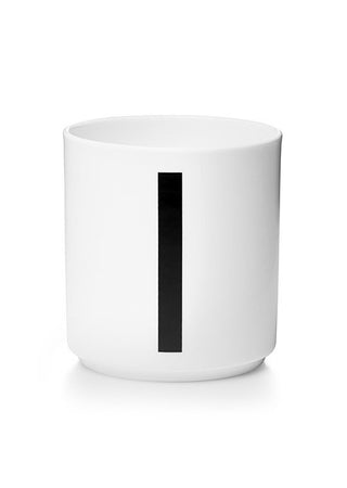 Personlig Melaminskop Hvid (A-Z)