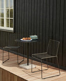 Terrazzo Table - Str. L60 X B60 X H74 cm - Farve: Grey Terrazzo & Anthracite