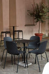 Terrazzo Table - Str. L60 X B60 X H74 cm - Farve: Grey Terrazzo & Anthracite