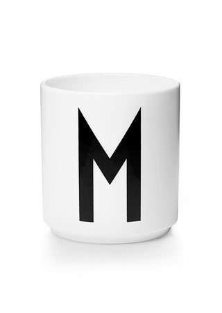 Personlig porcelænskop i Fine Bone China (A-Z)