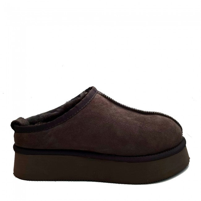 New Zealand Boots Plateau Clog Sko -  Coffee Brun