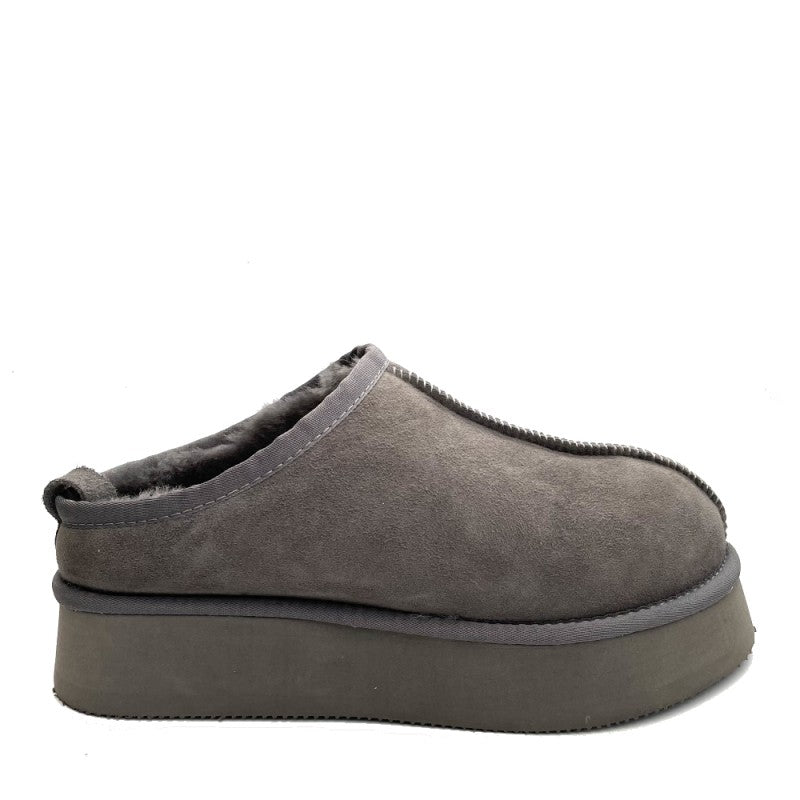 New Zealand Boots Plateau Clog Sko - Grey