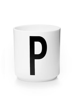 Personlig porcelænskop i Fine Bone China (A-Z)