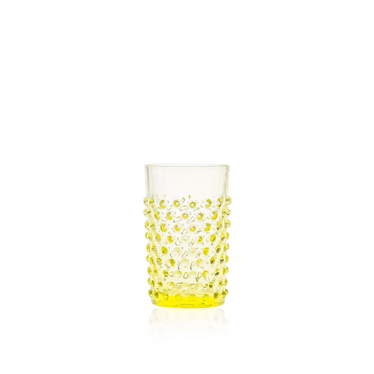 Pindsvin glas - Str: 11*6 cm - Farve: Citron