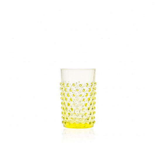 Pindsvin glas - Str: 11*6 cm - Farve: Citron