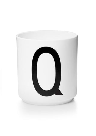 Personlig Melaminskop Hvid (A-Z)