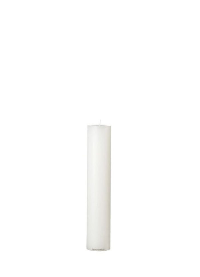 Kunstindustrien Voksalterlys - 6x30 cm - Farve Hvid