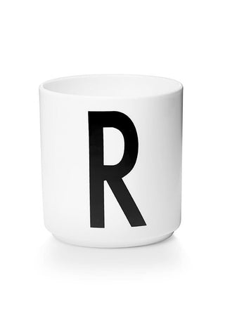 Personlig porcelænskop i Fine Bone China (A-Z)