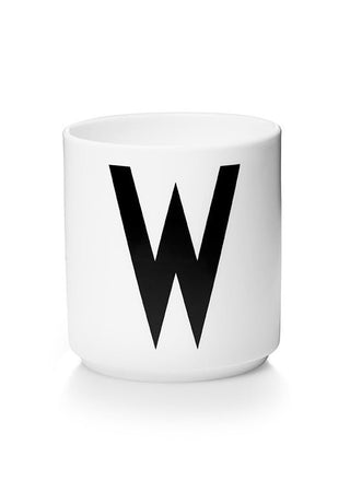 Personlig porcelænskop i Fine Bone China (A-Z)