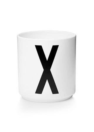 Personlig porcelænskop i Fine Bone China (A-Z)